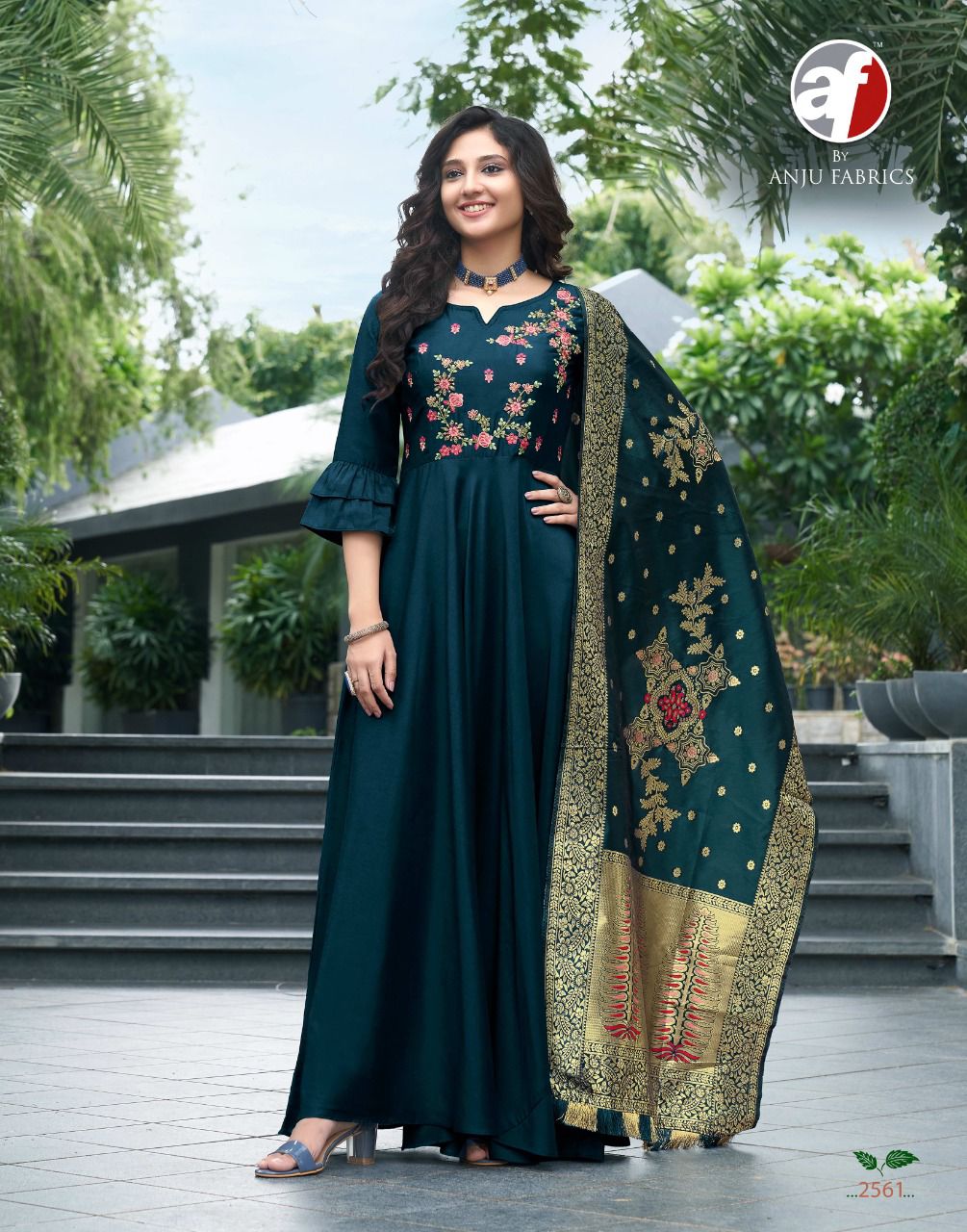 Haseen Pal 8 Fancy Festive Wear Heavy Long Anarkali Kurti Collection